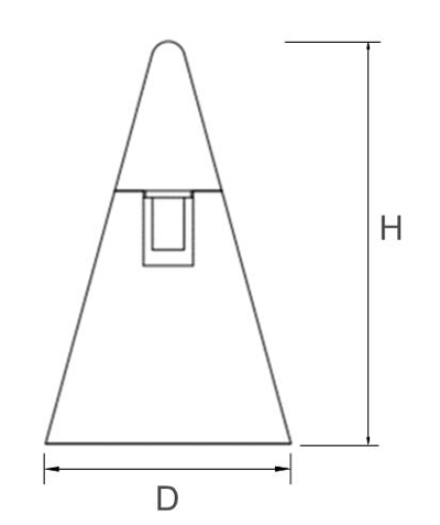 magnetic cone light 5W's dimensions